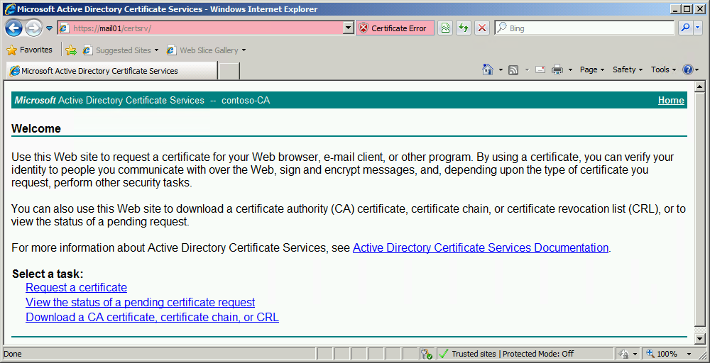 Запроса сертификата https. Certificate services установка. PKI Active Directory. Certificate services client. Microsoft Certification Authority.