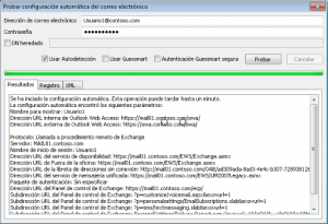 Detección automática Outlook 2010