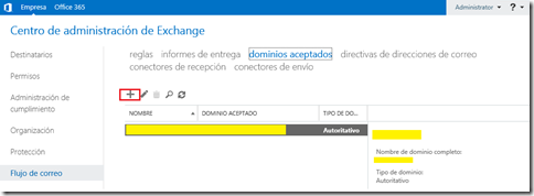 Cómo agregar un nuevo dominio de correo en Exchange - Exchange 2013