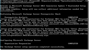 Preparación de Active Directory para Exchange 2013