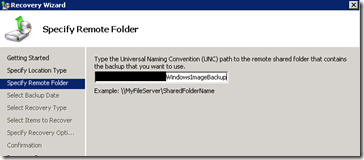 Error al restaurar una base de datos de Exchange con Windows Server Backup